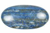 Polished Lapis Lazuli Palm Stone - Pakistan #250652-1